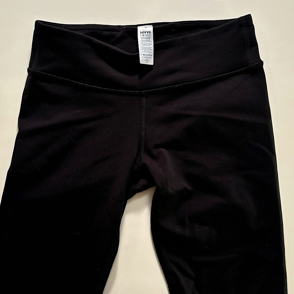 Ivivva by Lululemon Black Girl’s Leggings Size 12